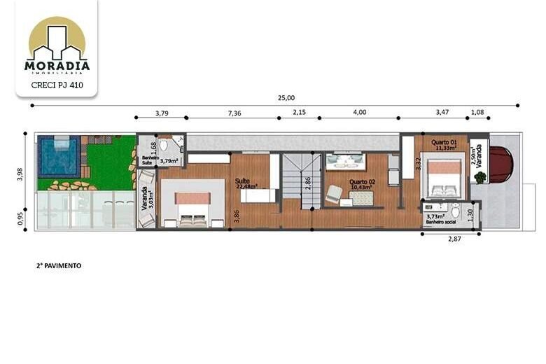 Casa geminada a venda com 3 quartos no Residencial Bethânia em Santana do Paraíso