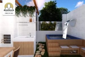 Casa geminada a venda com 3 quartos no Residencial Bethânia em Santana do Paraíso