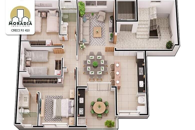 Apartamento a venda com 3 quartos no Bom Retiro em Ipatinga