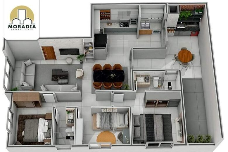 Apartamentos a venda com 3 quartos no Imbaúbas em Ipatinga