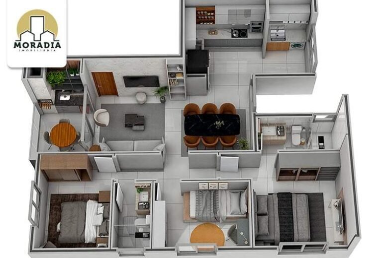 Apartamentos a venda com 3 quartos no Imbaúbas em Ipatinga