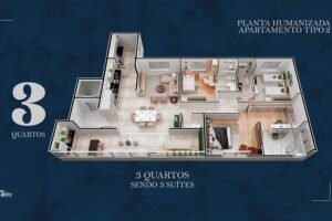 Apartamentos de alto padrão a venda com 3 suítes no Cidade Nobre em Ipatinga