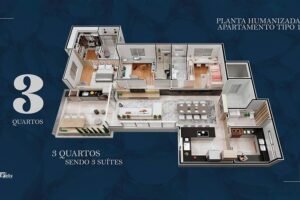 Apartamentos de alto padrão a venda com 3 suítes no Cidade Nobre em Ipatinga